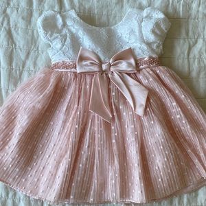 Sweet Heart Rose Lace and Mesh Party Dress Size 18 Months
